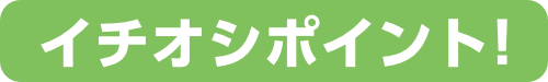 イチオシポイント!