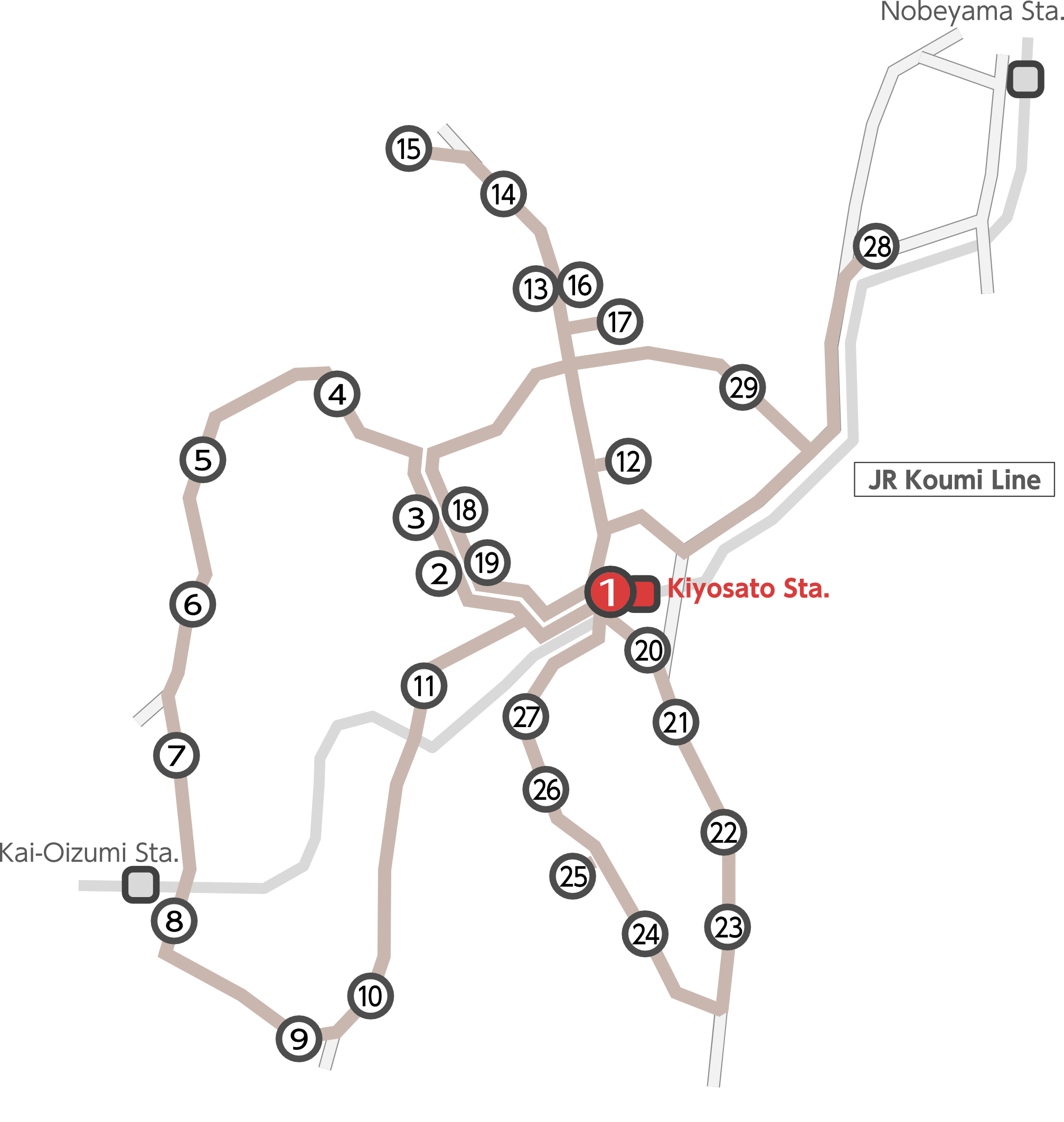 kiyosato picnic bus map