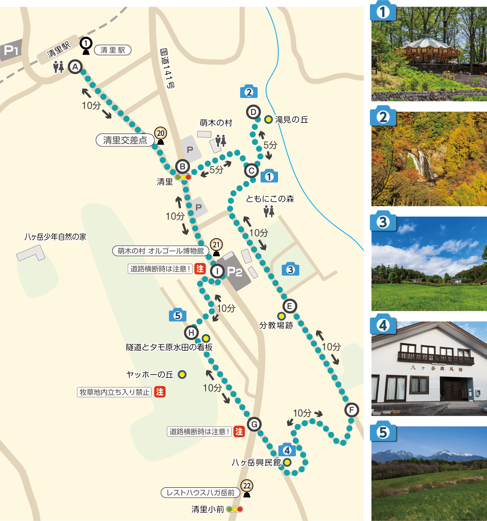 萌木の村・相の原コースマップ